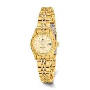 Ladies Charles Hubert Gold-Tone Champagne Dial Watch | Quartz | Gift Boxed